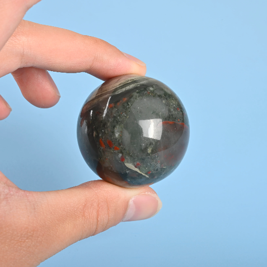 Sphere Ball Crystal, African Bloodstone Crystal Ball, 30mm, 40mm, 50mm Polished Sphere Gemstone, African Blood Sphere Crystal Ball Round.