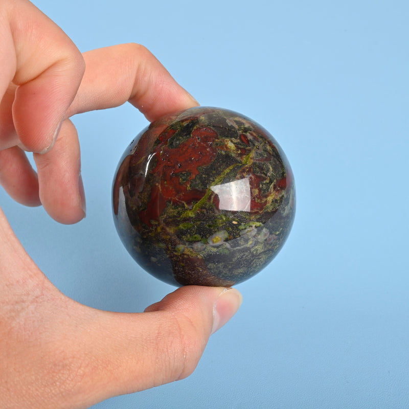 Polished Sphere Dragon Blood Crystal Gemstone Ball Round.