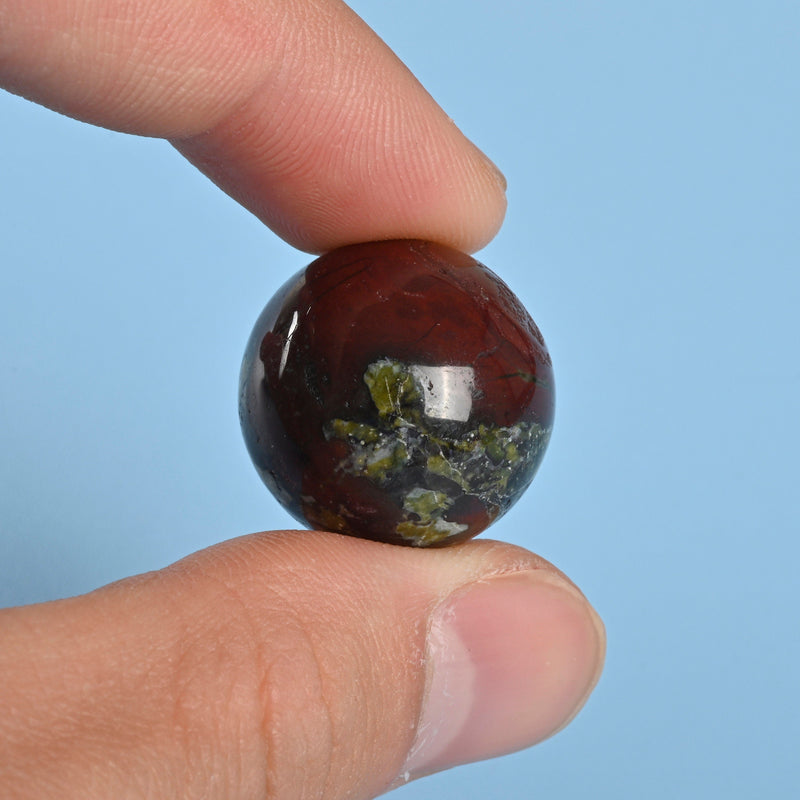 Sphere Ball Crystal, Dragon Bloodstone Crystal Ball, 20mm, 25mm, Small Polished Sphere Gemstone, Dragon Blood Sphere Crystal Ball Round.
