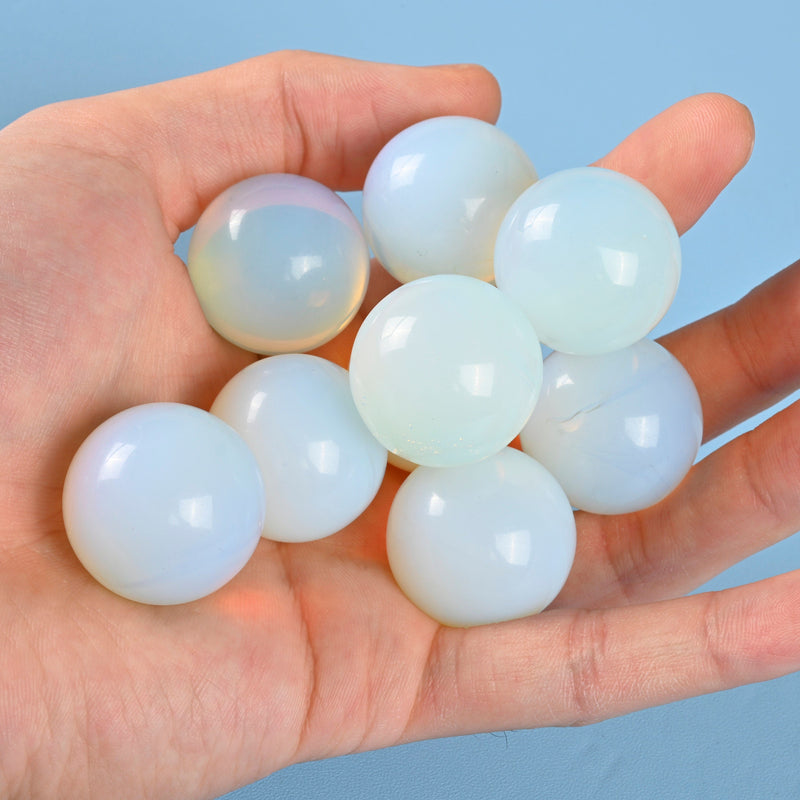 Sphere Ball Crystal, Opalite Crystal Ball, 20mm, 25mm, Small Polished Sphere Gemstone, Opalite Sphere Crystal Ball Round.