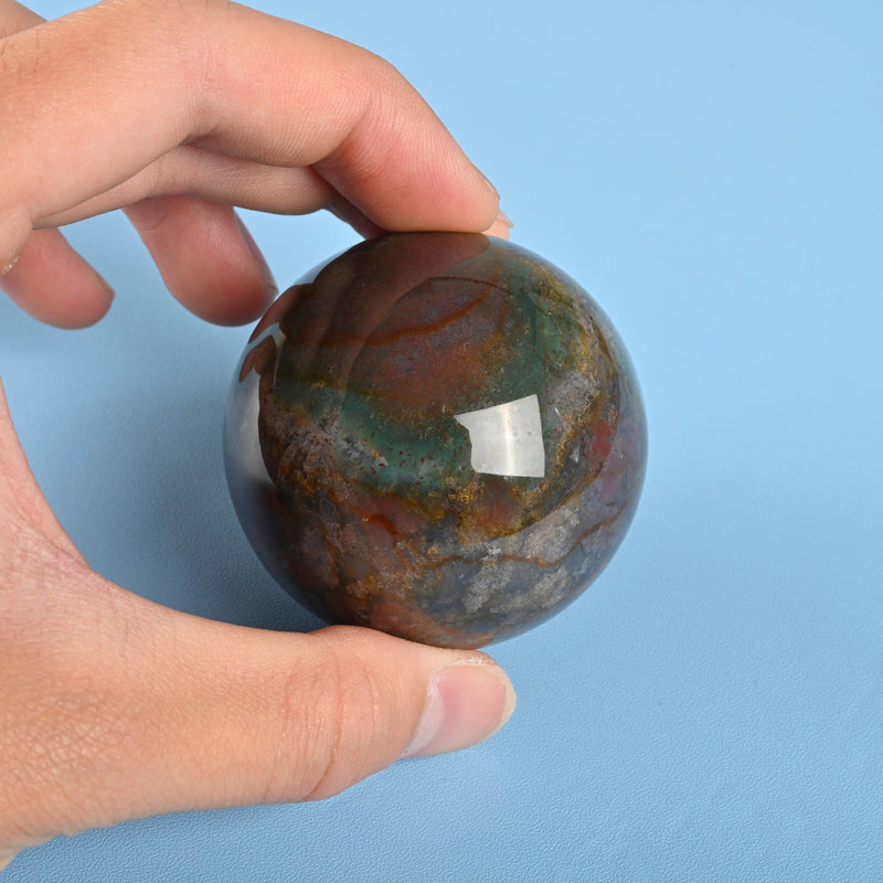 Sphere Ball Crystal, Indian Agate Crystal Ball, 30mm, 40mm, 50mm Polished Sphere Gemstone, India Agate Sphere Crystal Ball Round.