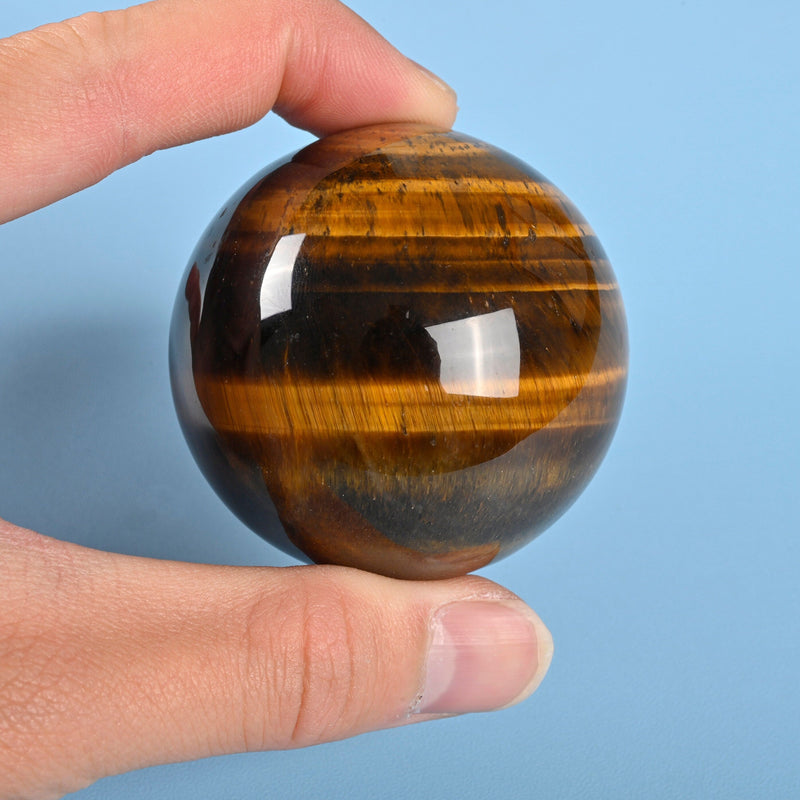 Sphere Ball Crystal, Yellow Tiger Eye Crystal Ball, 30mm, 40mm, 50mm Polished Sphere Gemstone, Tiger Eye Sphere Crystal Ball Round.