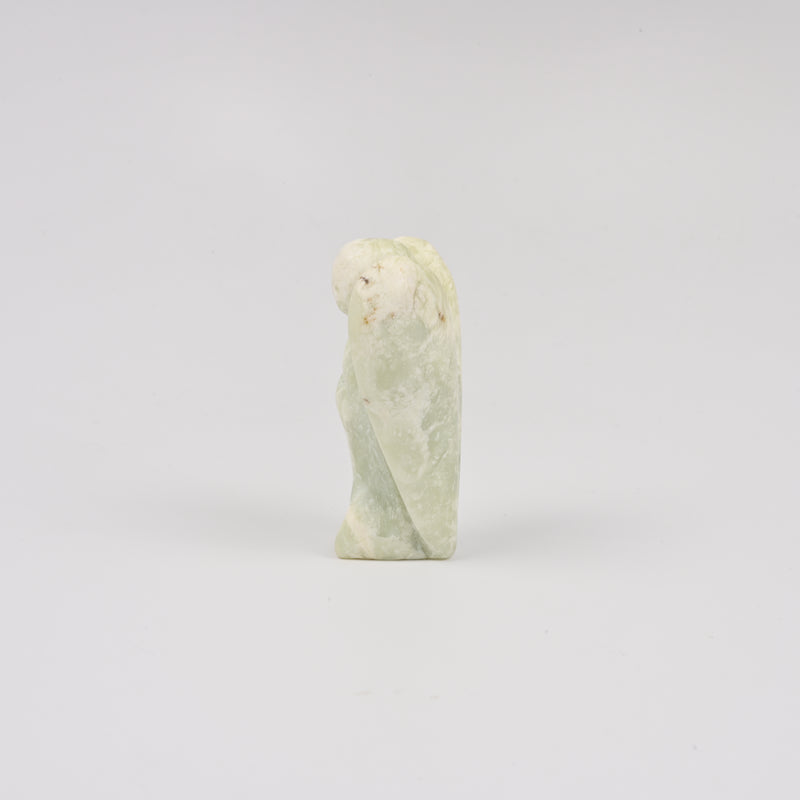 Handcraft Carved New Jade Angel Crystal Figurine, 1.5 inch, 2 inch Angel Gemstone