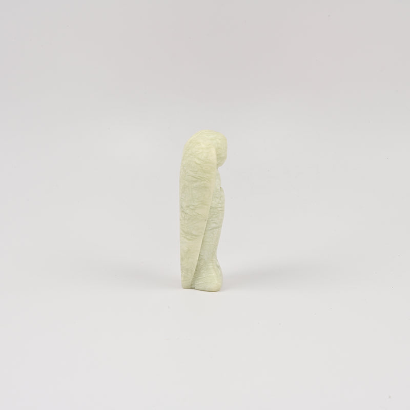 Handcraft Carved New Jade Angel Crystal Figurine, 3 inch Natural Angel Gemstone