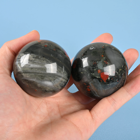 Sphere Ball Crystal, African Bloodstone Crystal Ball, 30mm, 40mm, 50mm Polished Sphere Gemstone, African Blood Sphere Crystal Ball Round.