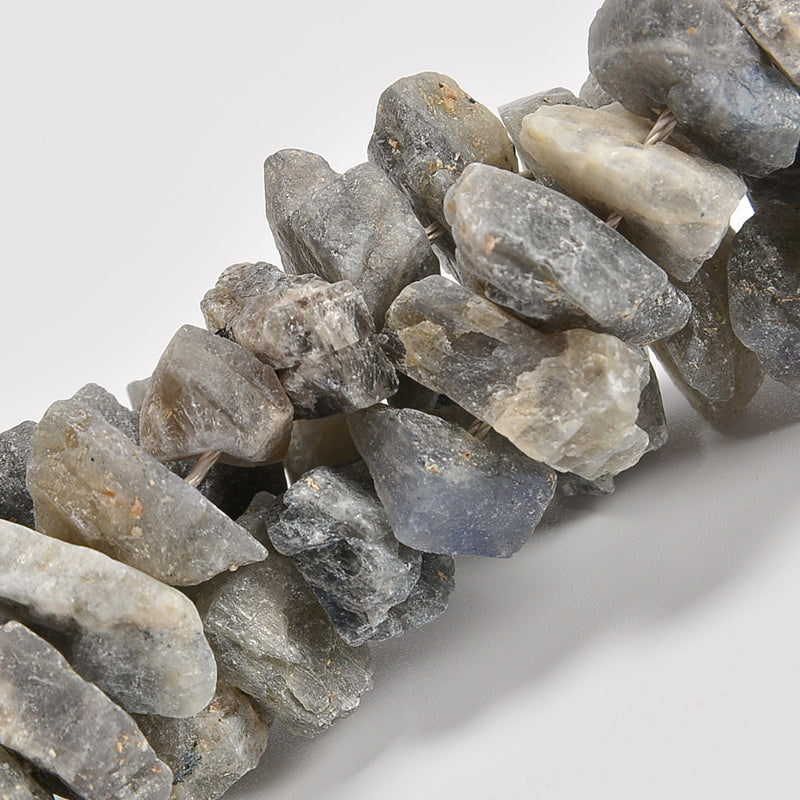 Labradorite Rough Nugget Chunks Loose Beads 10-15mm - 15" Strand