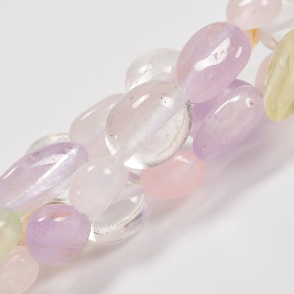 Passion Color Chakra Smooth Pebble Nugget Loose Beads 6-8mm, 8-12mm - 15" Strand