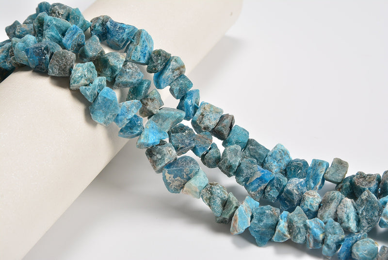 Apatite Rough Nugget Chunks Loose Beads 10-15mm - 15" Strand