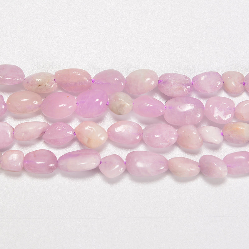 Kunzite Smooth Pebble Nugget Loose Beads 6-8mm, 8-12mm - 15" Strand