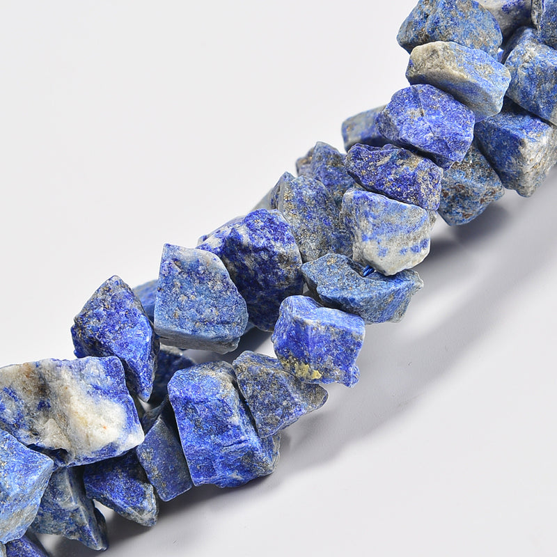 Lapis Rough Nugget Chunks Loose Beads 10-15mm - 15" Strand