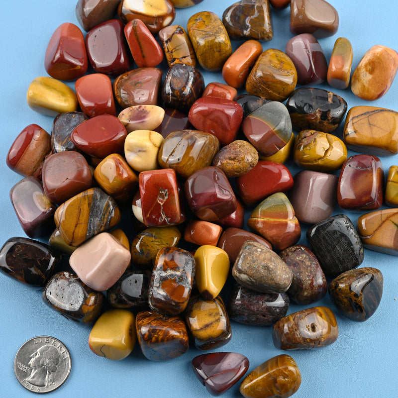 Mookaite Jasper Tumbled Stones Gemstone Crystal 20-30mm, Healing Crystals, Medium Size Stones