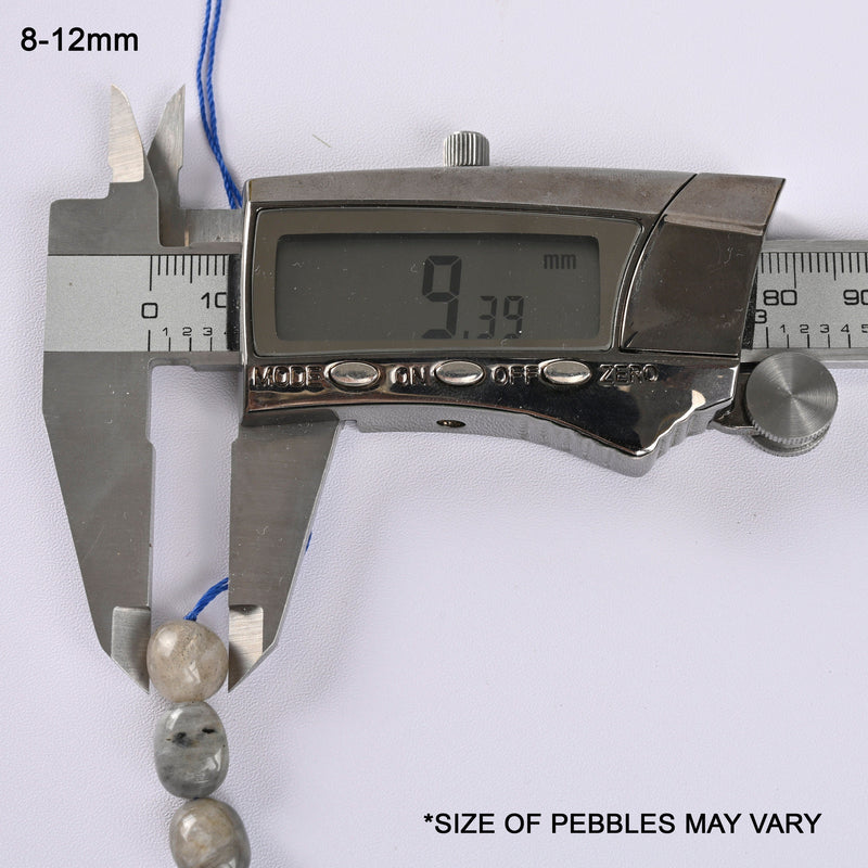 Labradorite Smooth Pebble Nugget Loose Beads 6-8mm, 8-12mm - 15" Strand