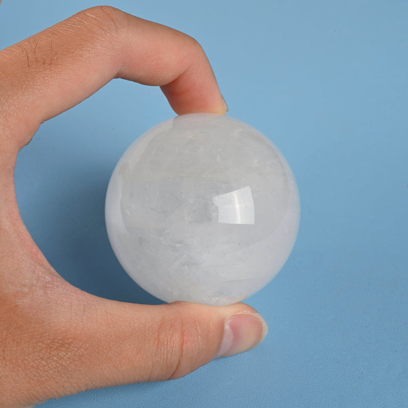 Sphere Ball Crystal, Clear Quartz Crystal Ball, 30mm, 40mm, 50mm Polished Sphere Gemstone, Clear Quartz Sphere Crystal Ball Round.
