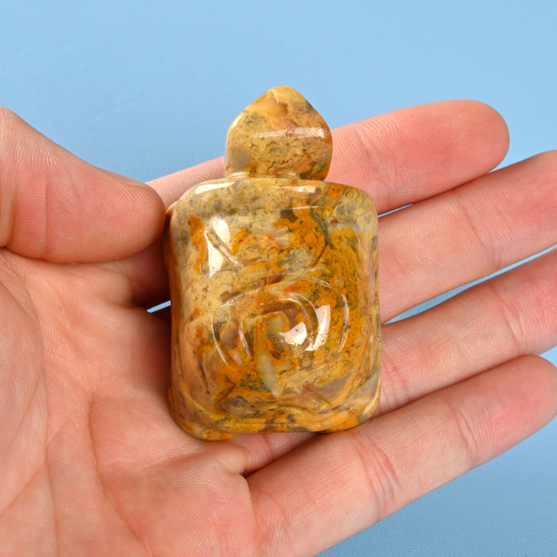 Carved Turtle Crystal Figurine, 2 inch Natural Crazy Agate Turtle Gemstone, Crystal Decor, Crazy Lace Agate Tortoise.