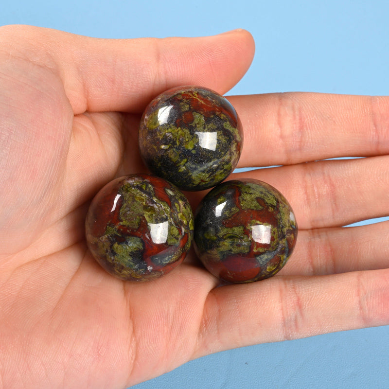 Sphere Ball Crystal, Dragon Bloodstone Crystal Ball, 20mm, 25mm, Small Polished Sphere Gemstone, Dragon Blood Sphere Crystal Ball Round.